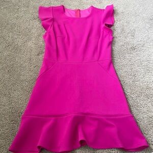 Hot pink mini dress